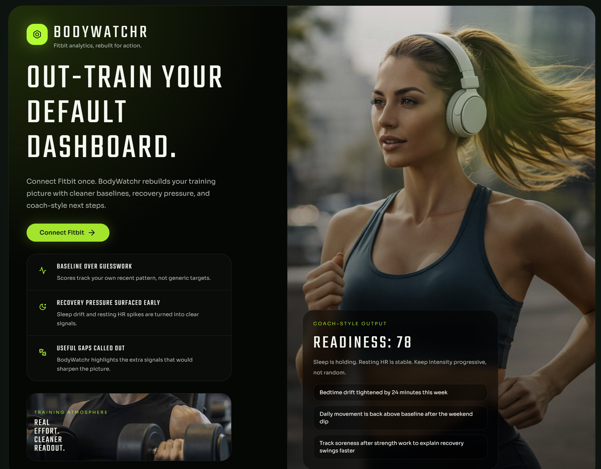 BodyWatchr trends view screenshot